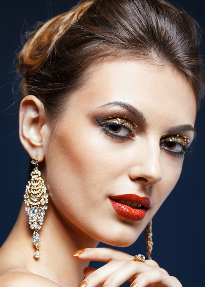 مكياج عصري براق