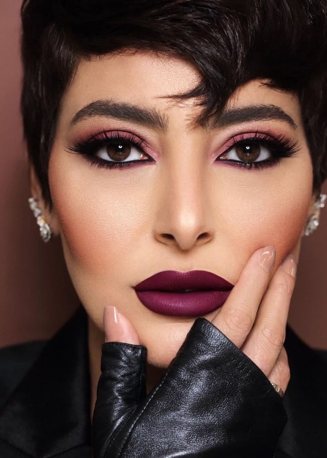 مكياج خليجي فخم بأسلوب فاطمة الصفي