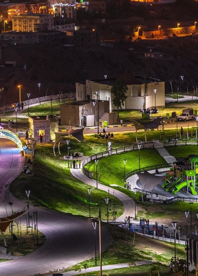 منتزه الأمير حسام بالباحة وروعة المسطحات الخضراء - وكالة الأنباء السعودية