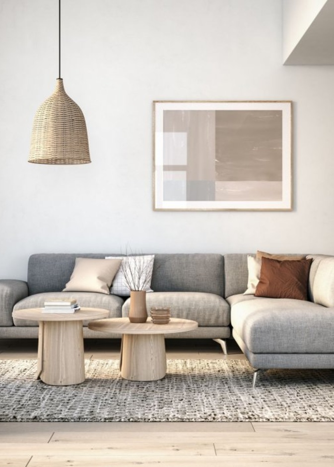  الألوان الترابية لديكورات غرف معيشة مريحة