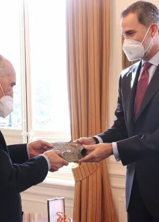 ملك وملكة إسبانيا في حفل جائزة Cervantes Prize