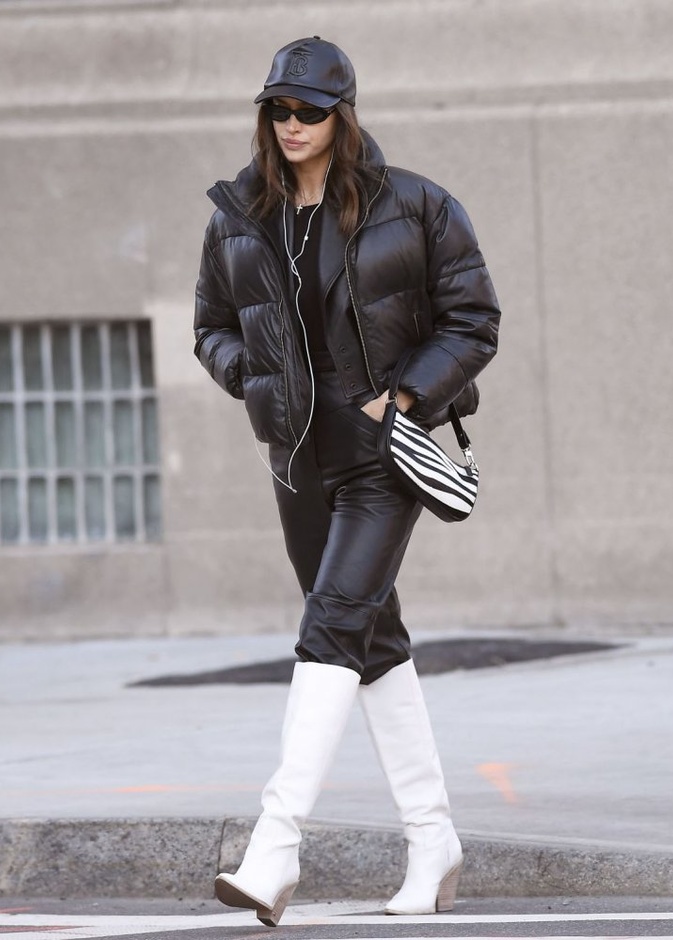  تنسيق باللونين الاسود والابيض اعتمدته ايرينا شايك