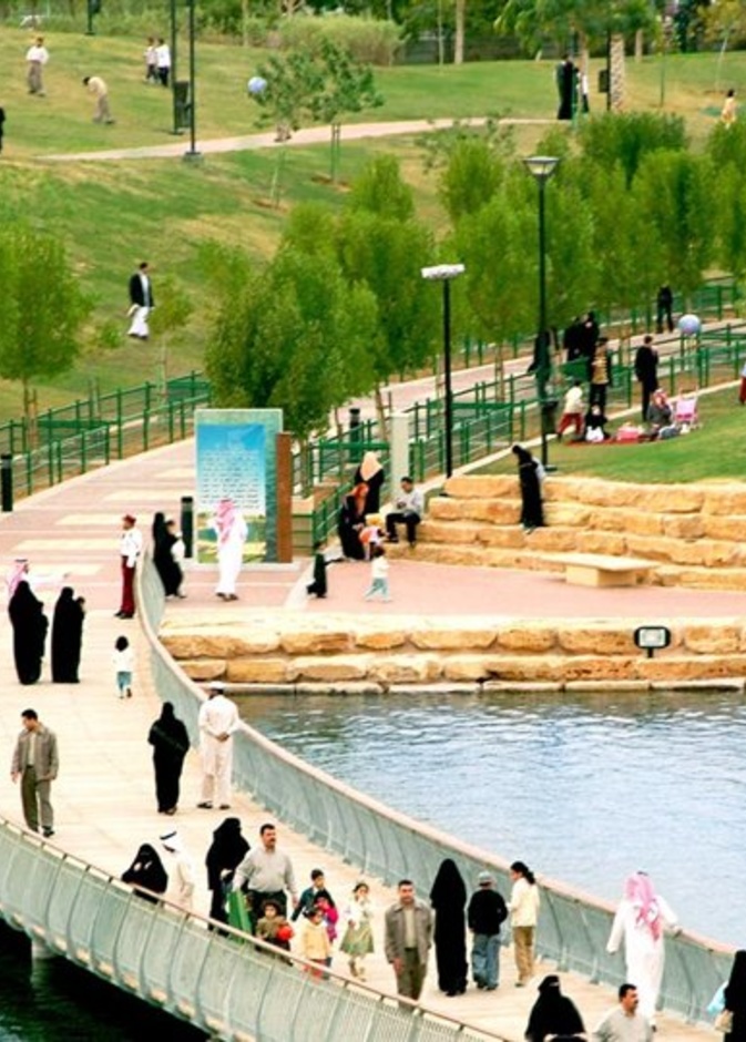 منتزه سلام واحد من أكبر المنتزهات الترفيهية في الرياض - المصدر الهيئة الملكية لمدينة الرياض 