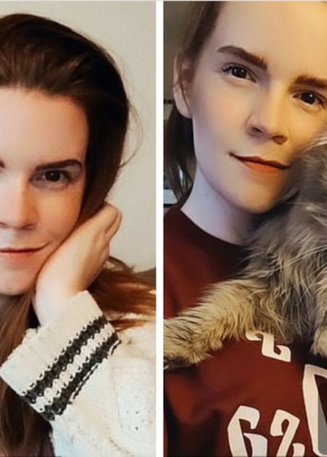 إيما واتسون و شبيهتها كاري