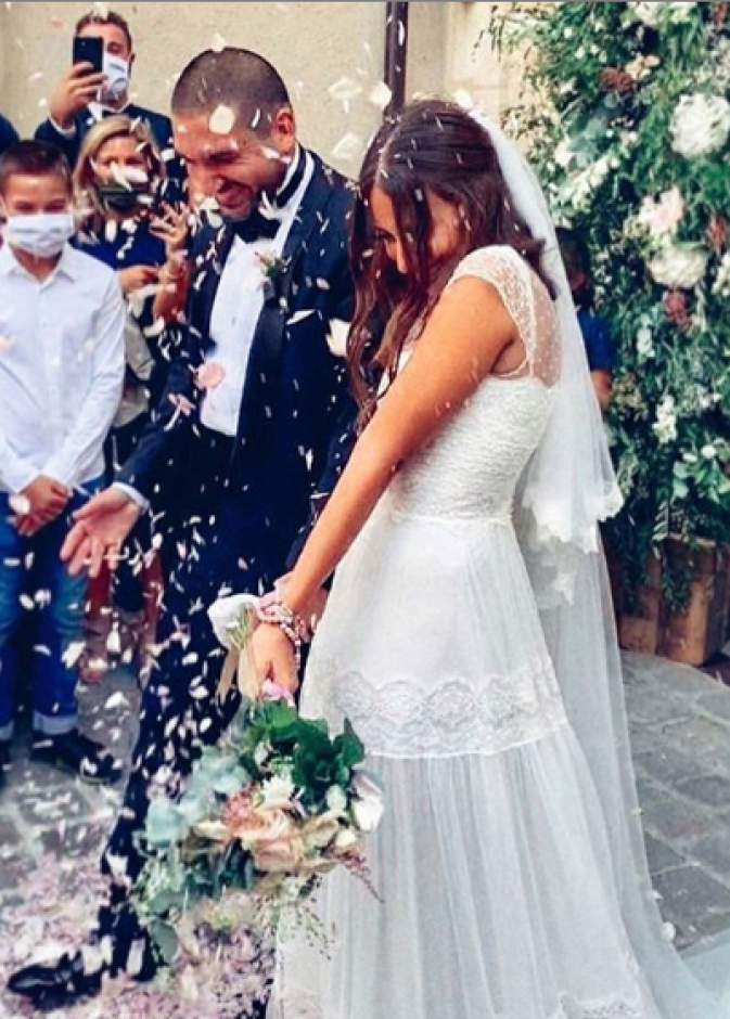 هبة طوجي في حفل زفافها