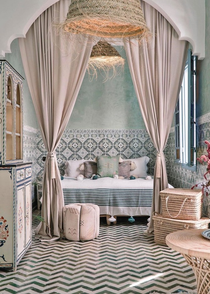  أرضيات وسيراميك بالنقوش الهندسية لديكور مغربي مميز