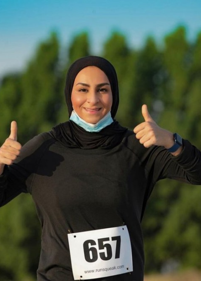 مدربة الرياضة الإماراتية عبير الخاجة