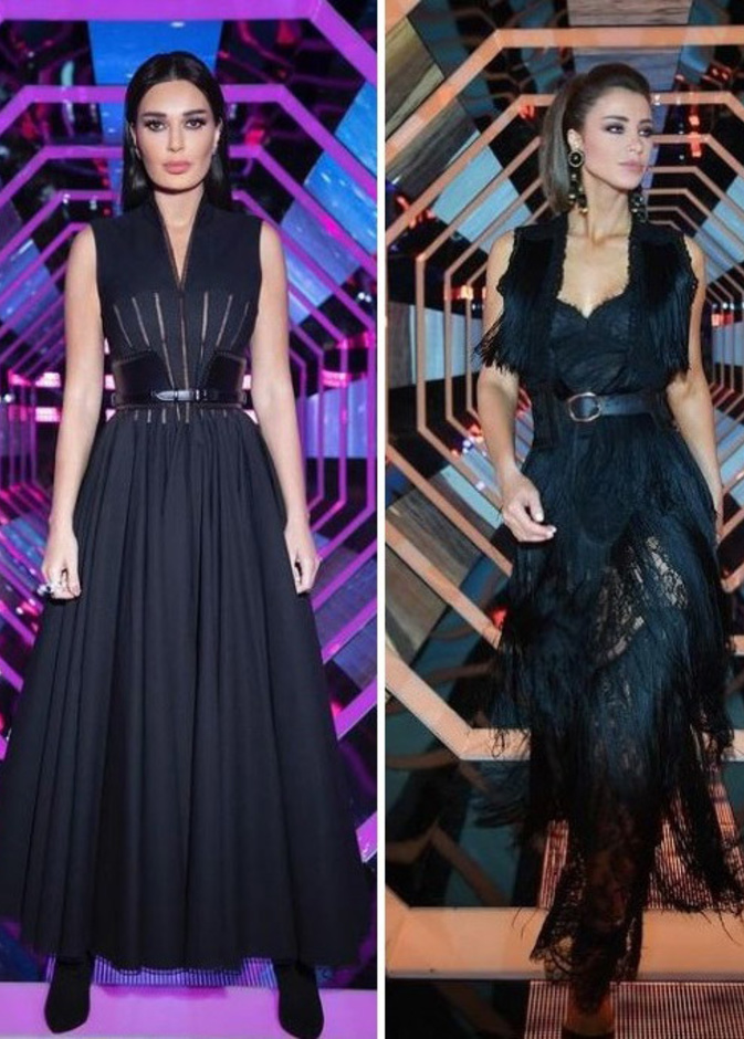 سيرين عبد النور وأنابيلا هلال تتنافسان باللون الأسود على لقب الإطلالة الأجمل