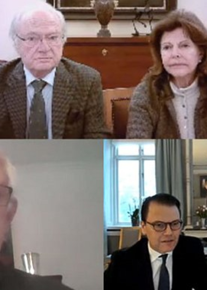 العائلة المالكة السويدية تجتمع مع مدير وكالة الصحة العامة