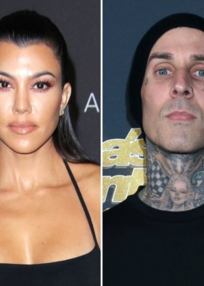 كورتني كارداشيان و ترافيس باركر