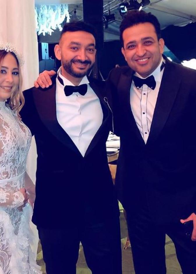 نادر حمدي وسارة حسني في حفل زفافهما