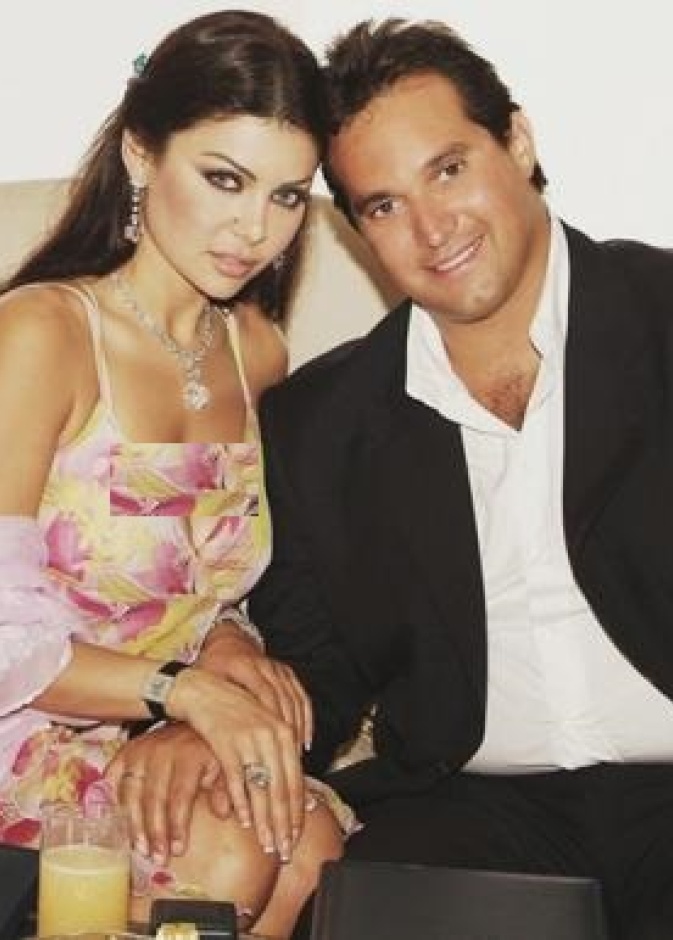  هيفاء وهبي مع خطيبها السابق السعودي طارق الجفالي