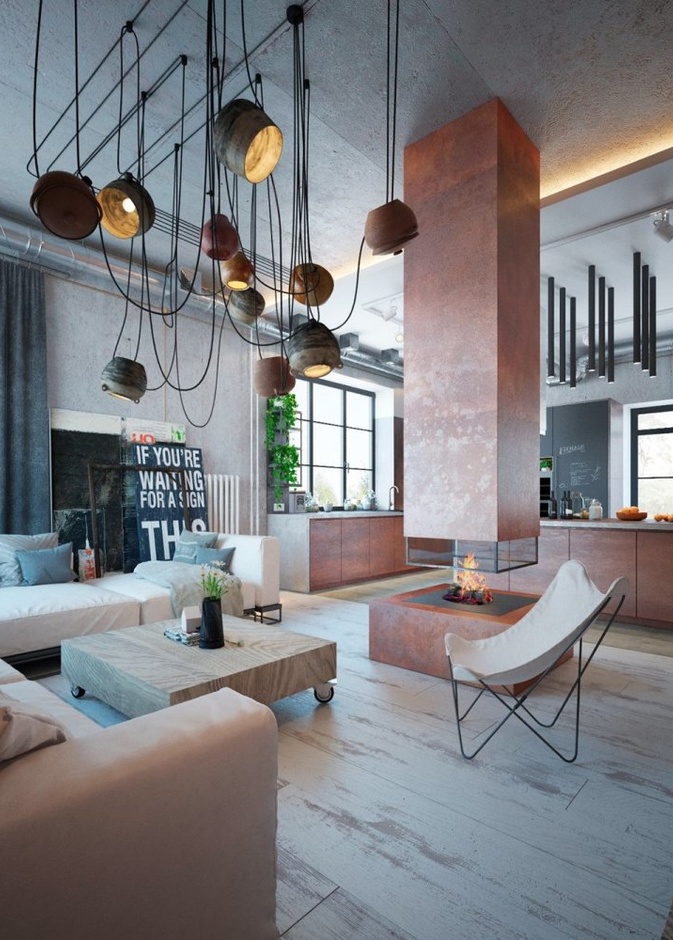 أجهزة إنارة معدنية لديكورات منزلك بالنمط الصناعي