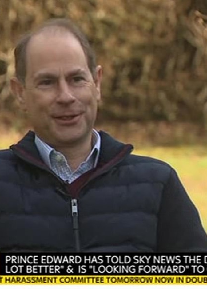 الأمير إدوارد يعلق على الحالة الصحية لوالده الأمير فيليب