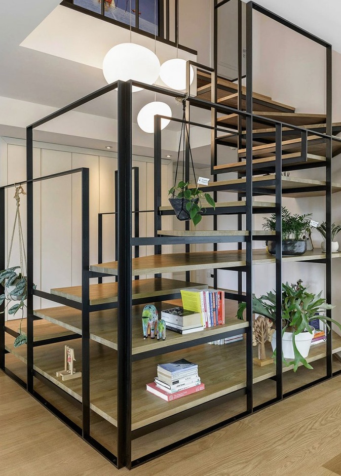  تصميم رائع للدرج المنزلي بخطوط بسيطة وشكل عصري