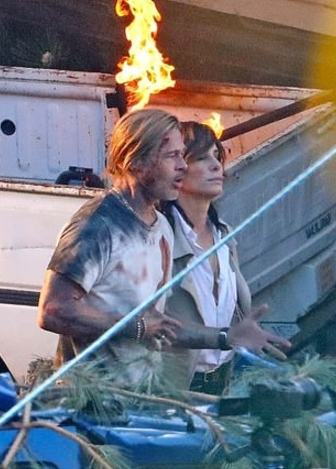 ساندرا بولوك و براد بيت