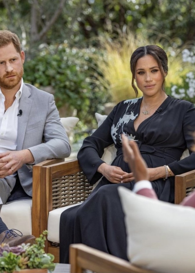 ميغان ماركل والأمير هاري في مقابلة أوبرا وينفري التي عرضت الأمس بتوقيت الولايات المتحدة