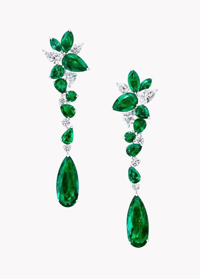  اقراط زمرد للعروس من دار Graff