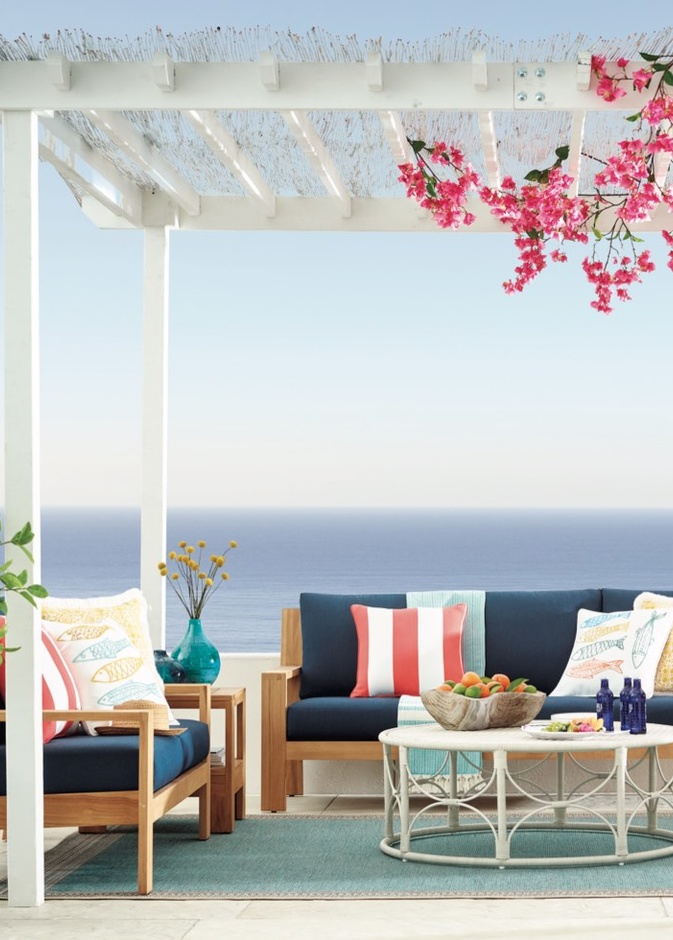 الألوان المشرقة لديكور الجلسلات الخارجية