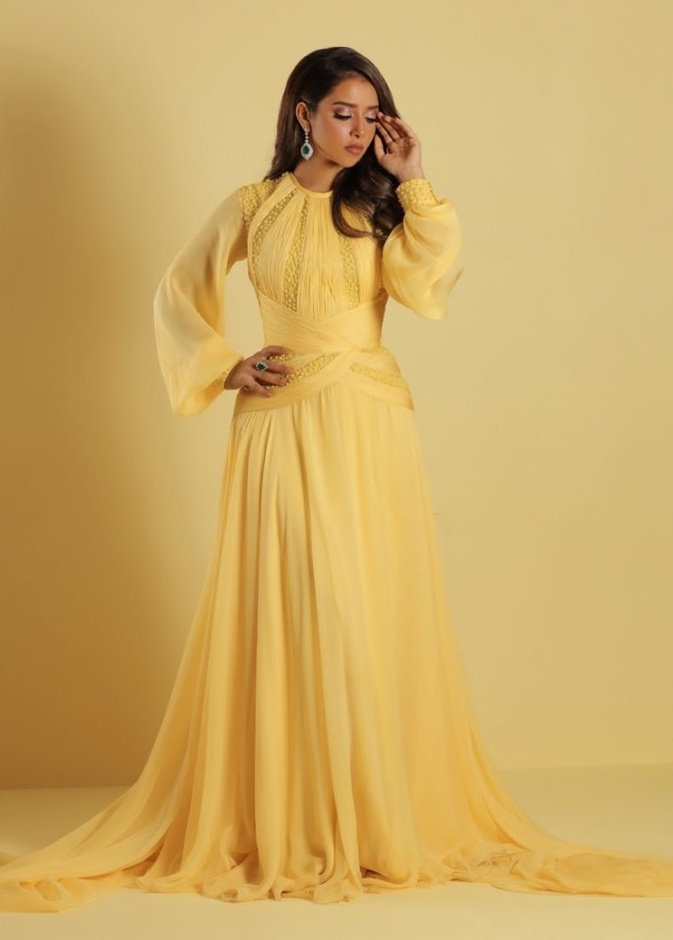  فساتين خطوبة باللون الاصفر من جورج حبيقة