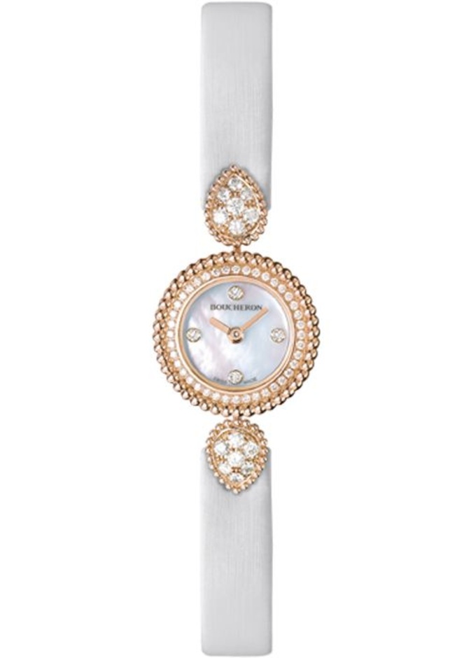  موديلات ساعات باللون الابيض لعروس 2021 من دار Boucheron
