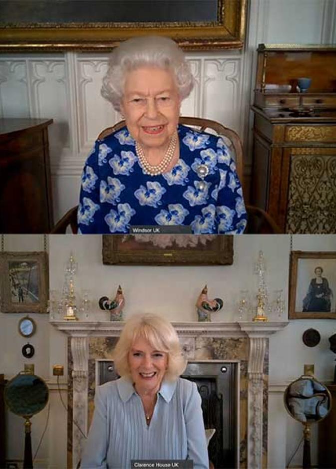 دوقة كورنوال تنضم إلى الملكة في مكالمة فيديو جديدة