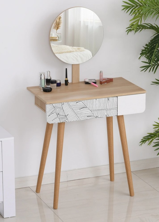  طاولة مكياج لغرف النوم ذات المساحات الصغيرة