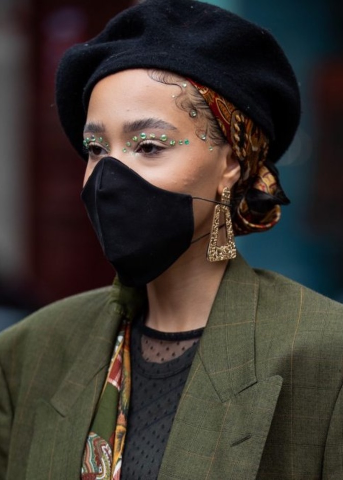 رسمات مكياج جريئة لاطلالات ربيع  مع الستراس ٢٠٢١ من وحي صيحات الستريت ستايل