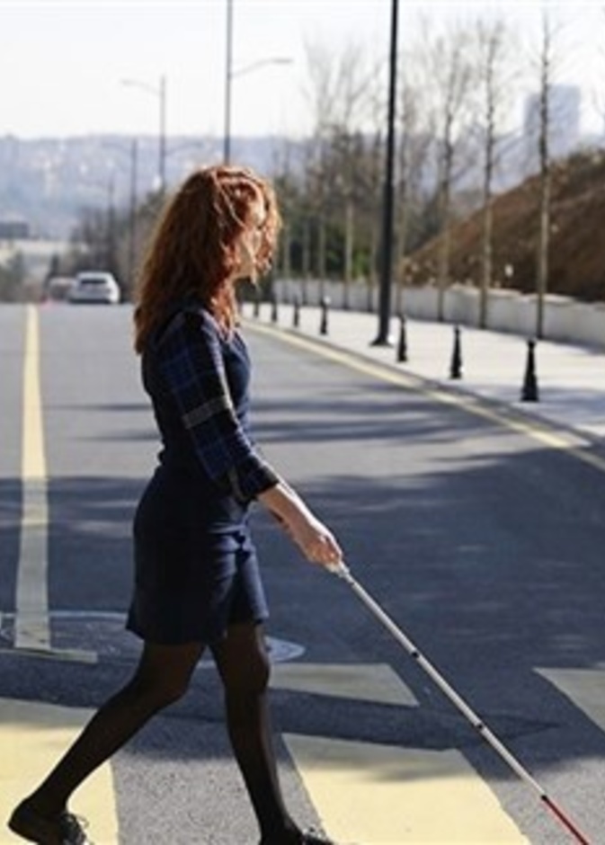 آلية عمل المنظومة الإلكترونية لمساعدة المكفوفين