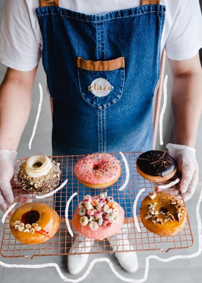  دونات خالية من الغلوتين لدى glaze