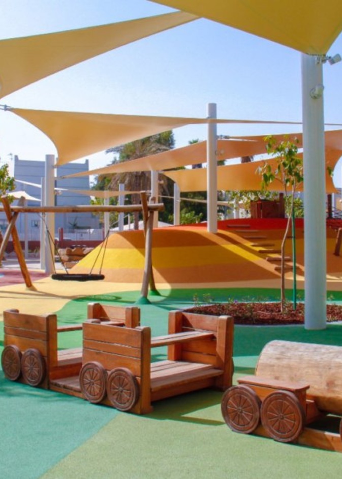  ملاعب واماكن ترفيهية في الحديقة الجديدة