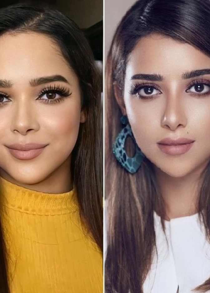 صور مشاعل الشحي وبلقيس فتحي هل تتقاسمان الشبه؟