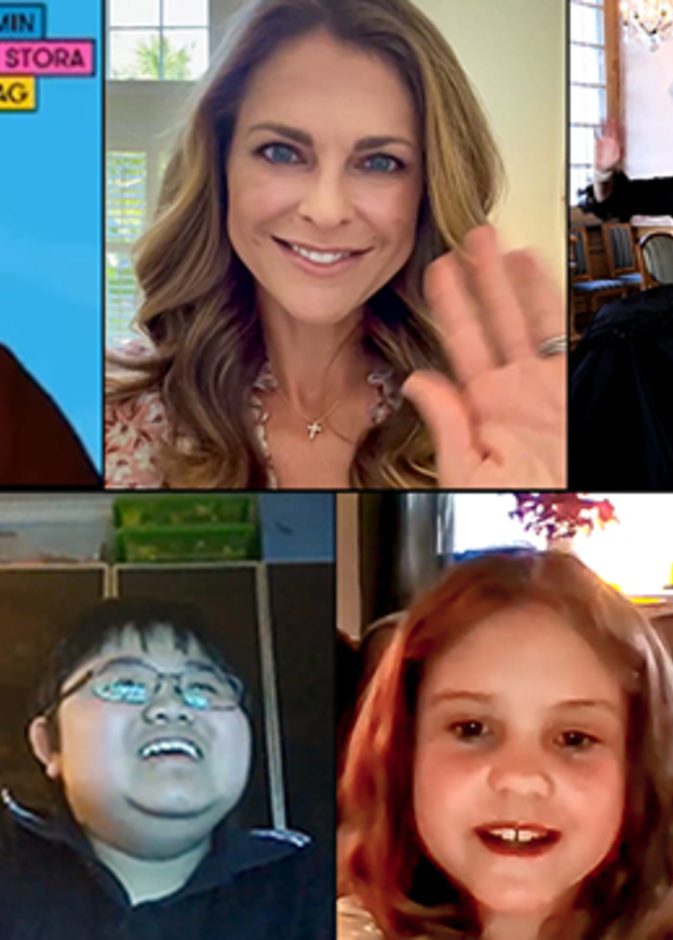  الأميرة مادلين تفاجئ 8 أطفال بجولة افتراضية في القصر الملكي بالسويد