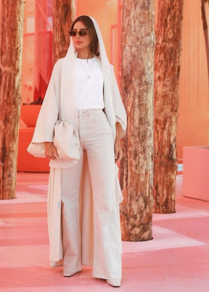 افكار تنسيق اطلالات ناعمة للمحجبات في العباية من فاطمة حسام