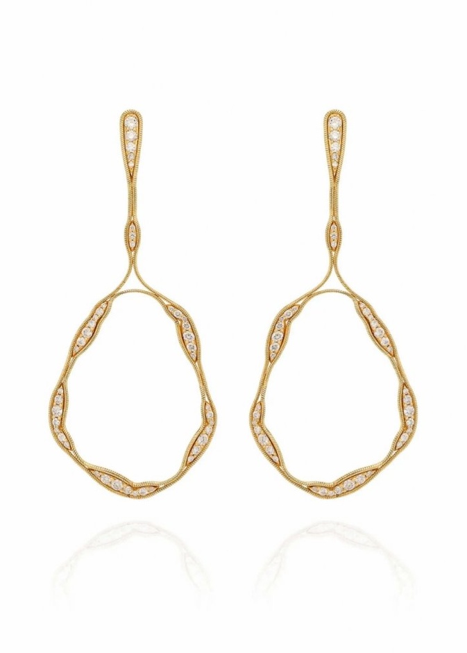 أقراط FLUID DIAMONDS TRAPEZE من Fernando Jorge