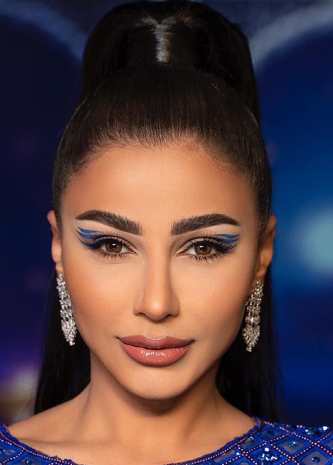 مكياج قوي لسهرات رمضان 2021 مع الايلاينر الهندسي بأسلوب مهيرة عبدالعزيز