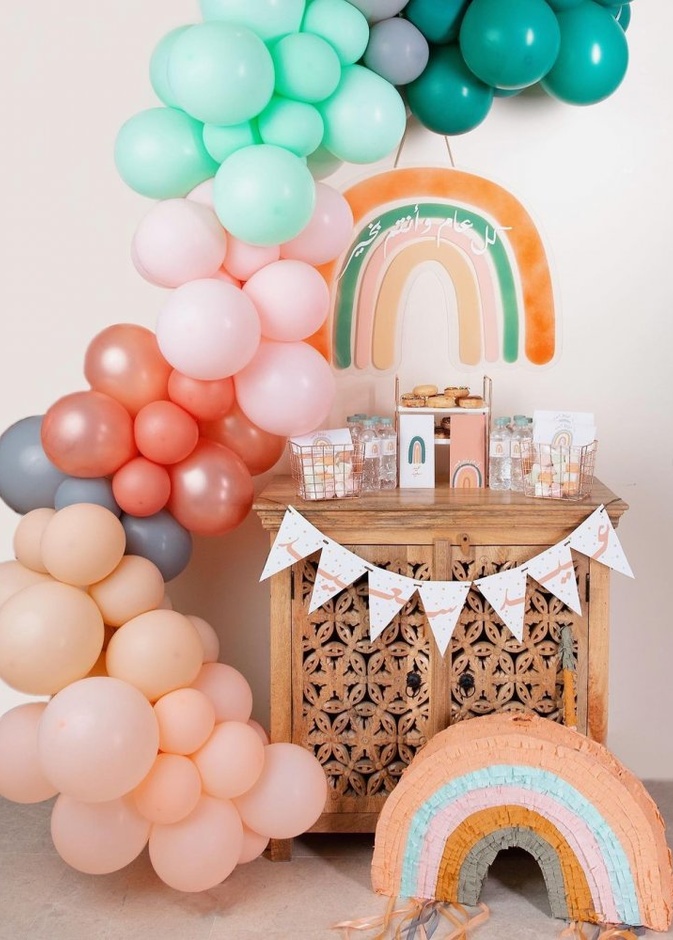 مجموعة قوس قزح العيد من علامة pompomblossom.byzee