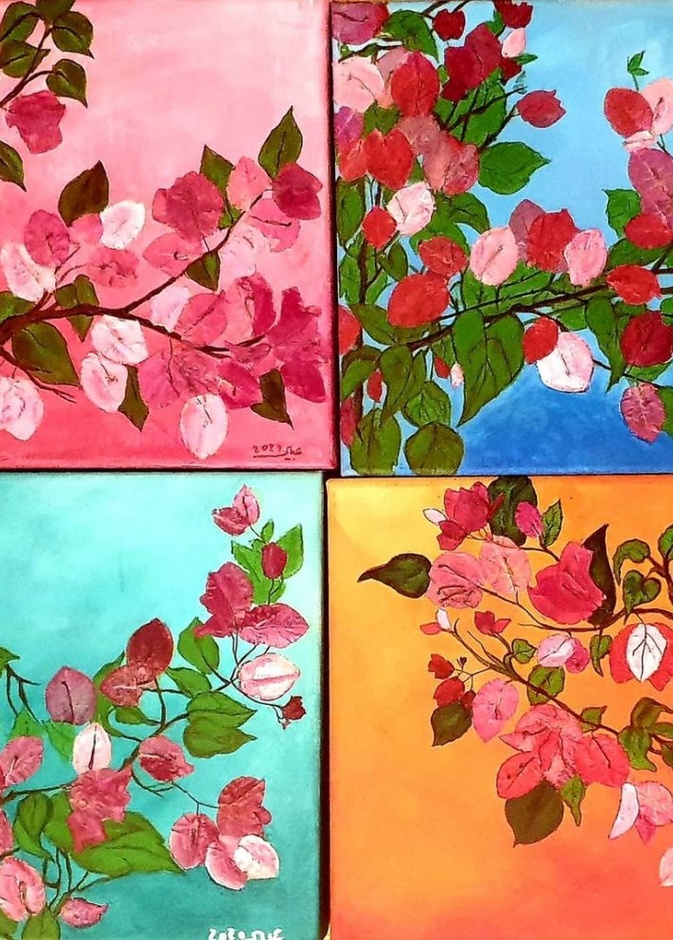 الفنانة التشكيلية السعودية عبير الخليفة تتفاعل مع قرار باختيار اللون البنفسجي لوناً معتمداً لسجاد مراسم استقبال ضيوف الدولة الرسميين 