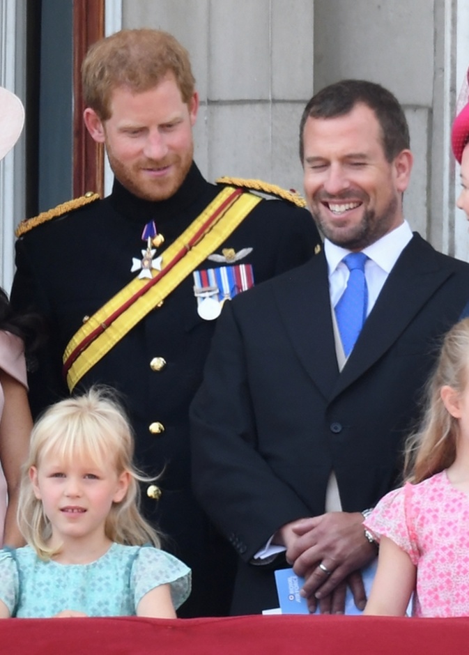 بيتر فيليبس وأوتوم فيليبس مع هاري وميغان