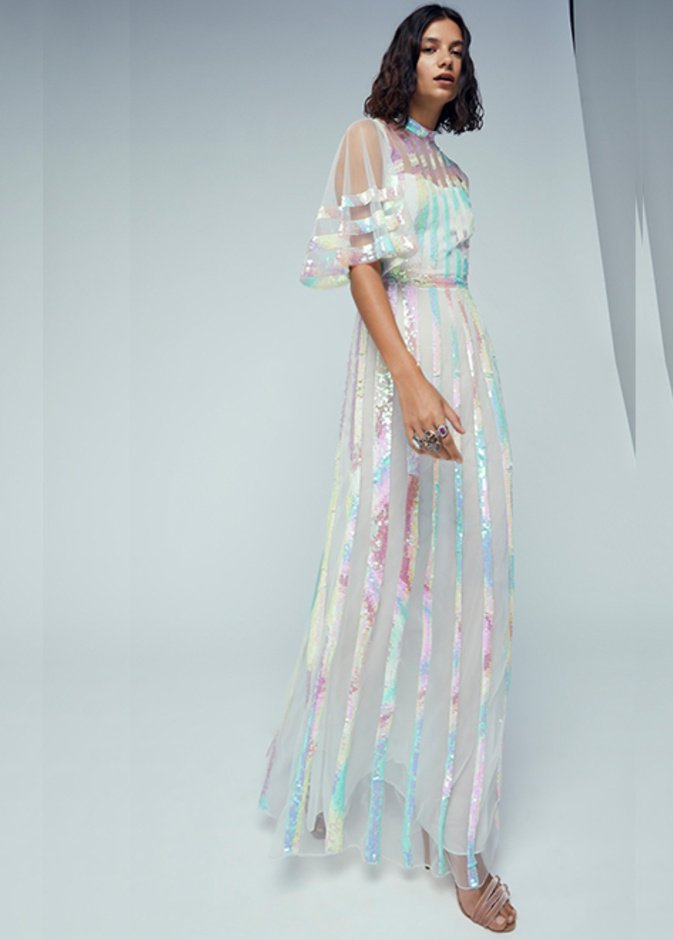 احدث موديلات فساتين من الترتر البراق بأسلوب Temperley London