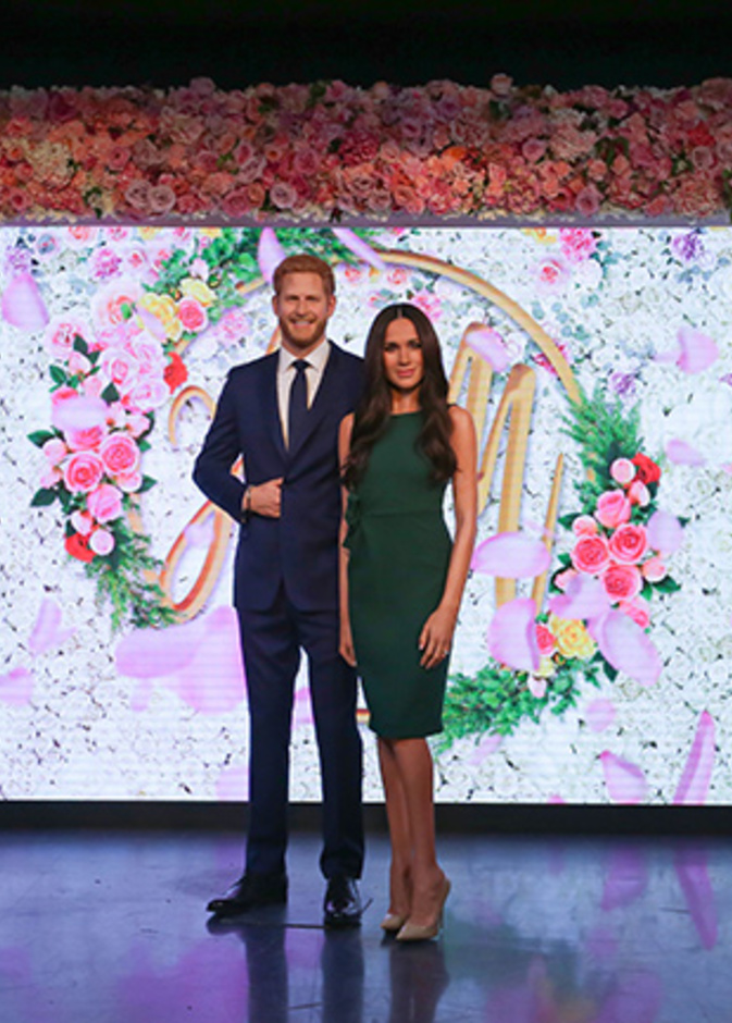 تعرفوا على المكان الجديد الذي وضع فيه تمثالي ميغان وهاري الشمعيين