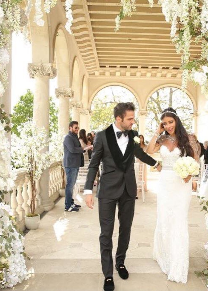 دانييلا سمعان خلال حفل الزفاف