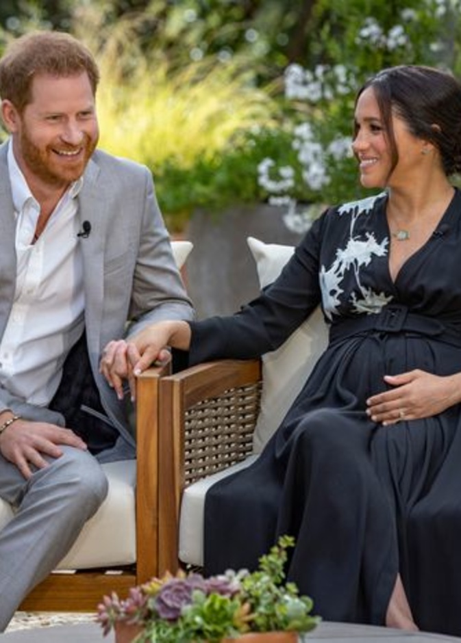 إطلالة ميغان وهاري مع أوبرا في مارس 2021