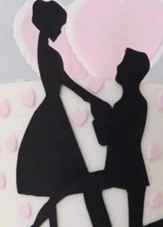 كعكة خطوبة تتحول لحالة تندر بين العائلة