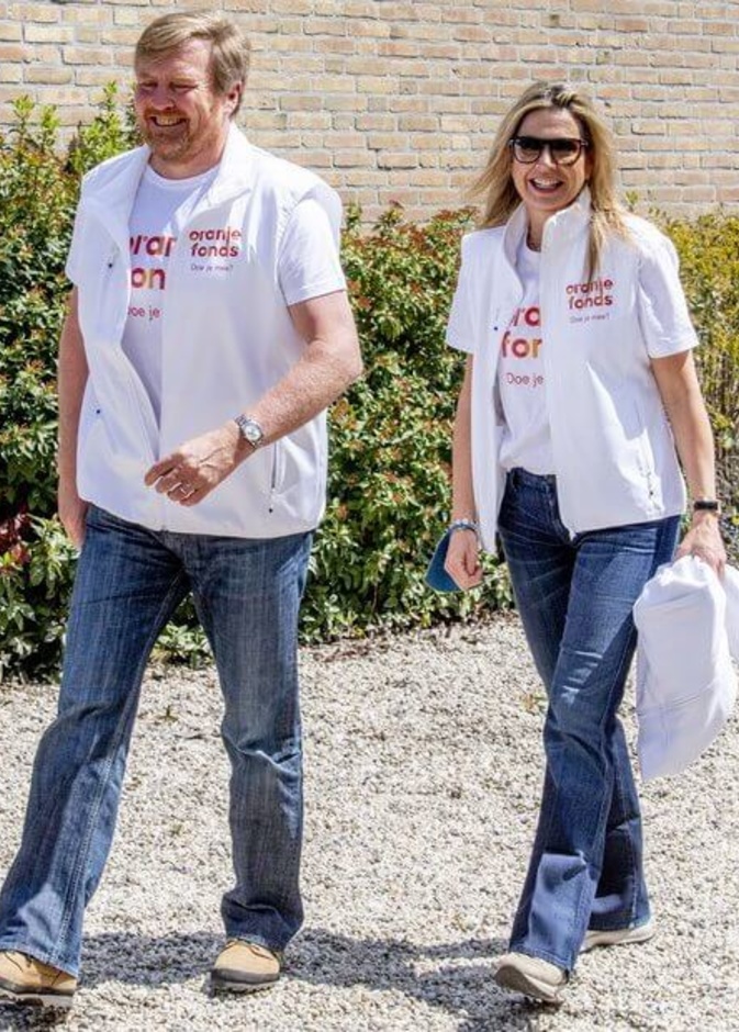 ملك وملكة هولندا في فعالية يوم العمل التطوعي