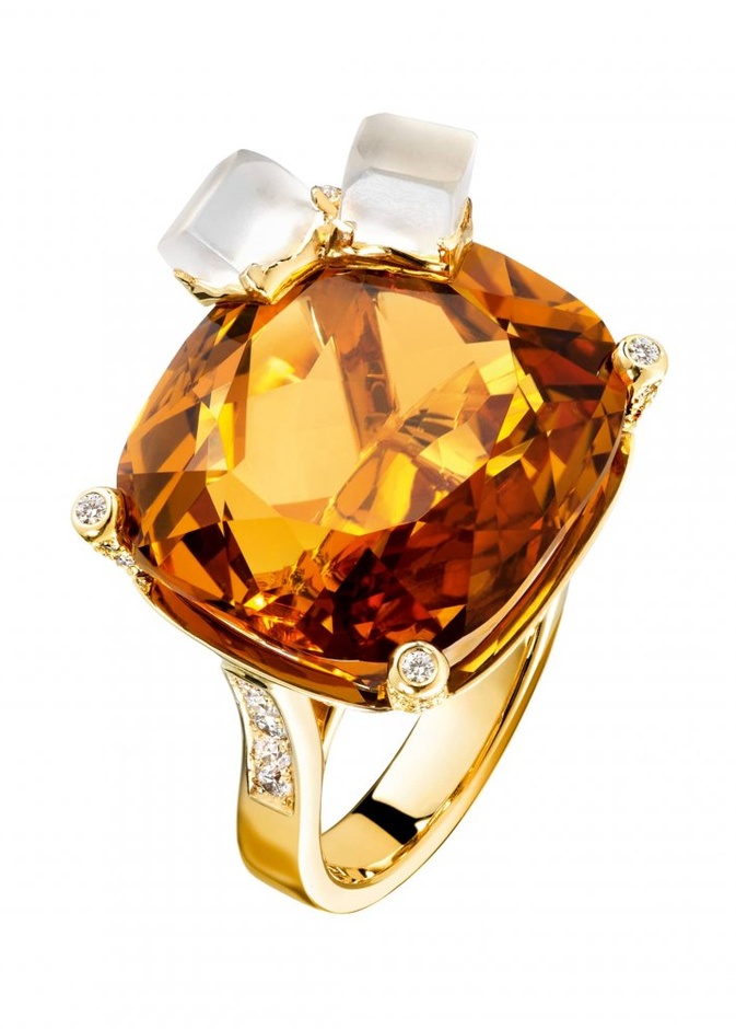 موديلات خواتم زفاف مزينة باللون البرتقالي من دار Garrard