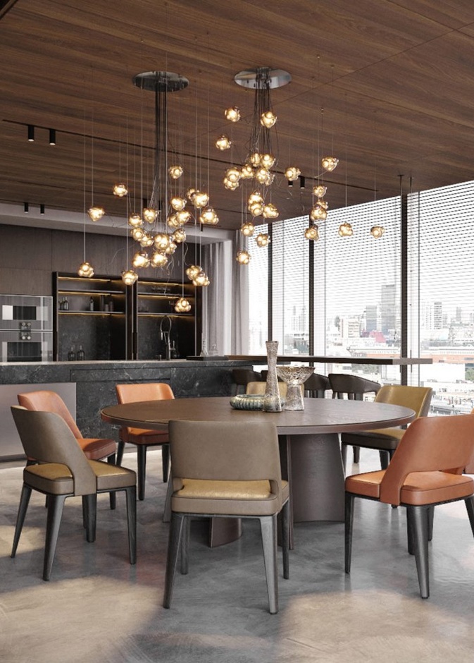 أناقة طاولة الطعام المستديرة في الديكورات العصرية