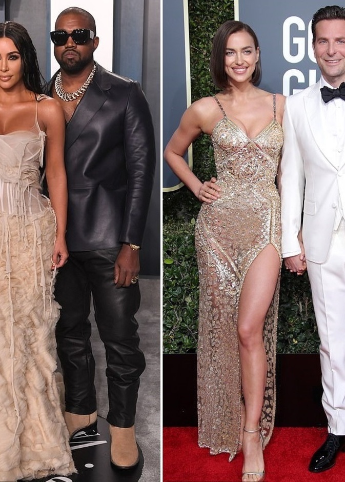 أناقة اللون الذهبي على السجادة الحمراء ايرينا بتصميم فيرساتشي وكيم  Lee Alexander McQueen