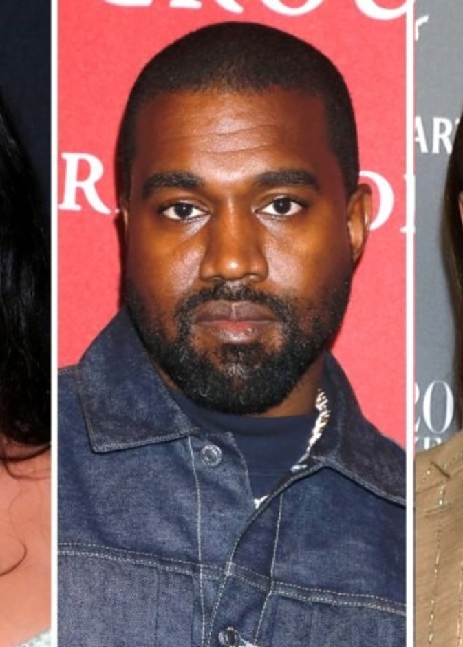 كاني ويست و كيم كارداشيان و إيرينا شايك