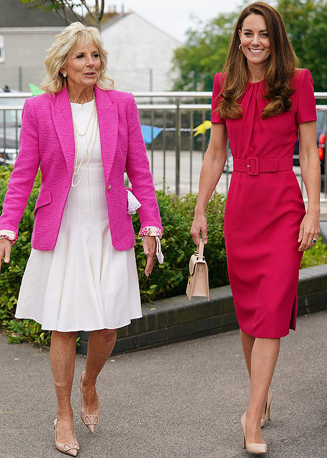 صور اجمل اطلالات كيت ميدلتون برفقة سيدة الولايات الاولى